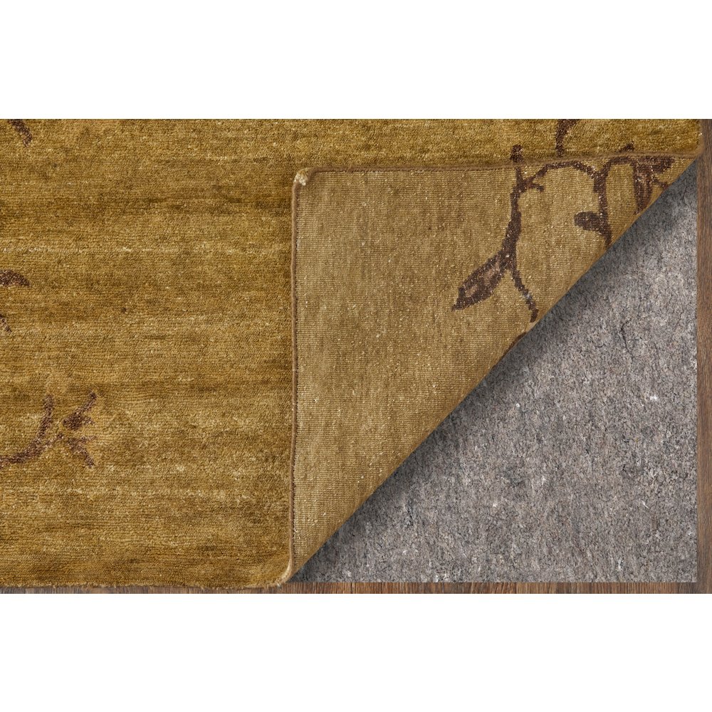 Cordonnet Transitional Floral & Botanical, Green, 5'-6" x 8'-6" Area Rug. Picture 3