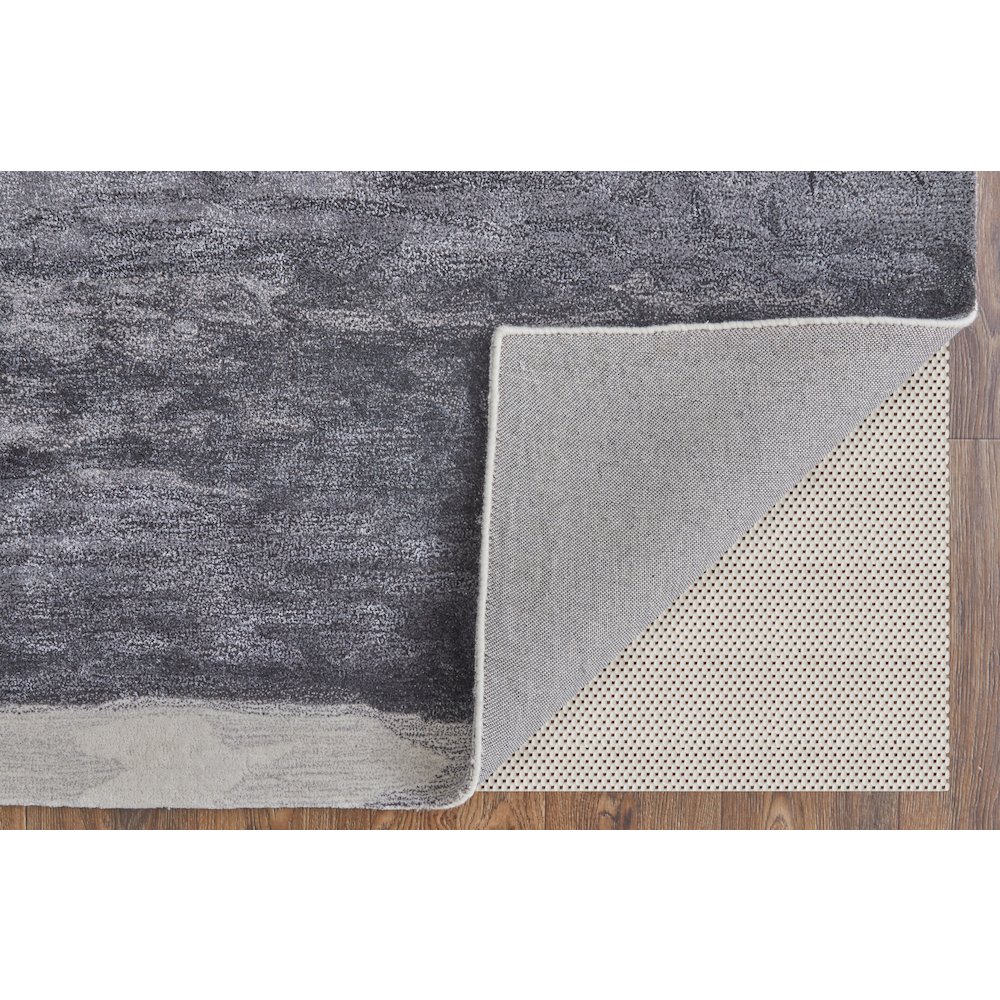 Anya Transitional Abstract, Gray/Blue/Ivory, 8' x 10' Area Rug. Picture 4
