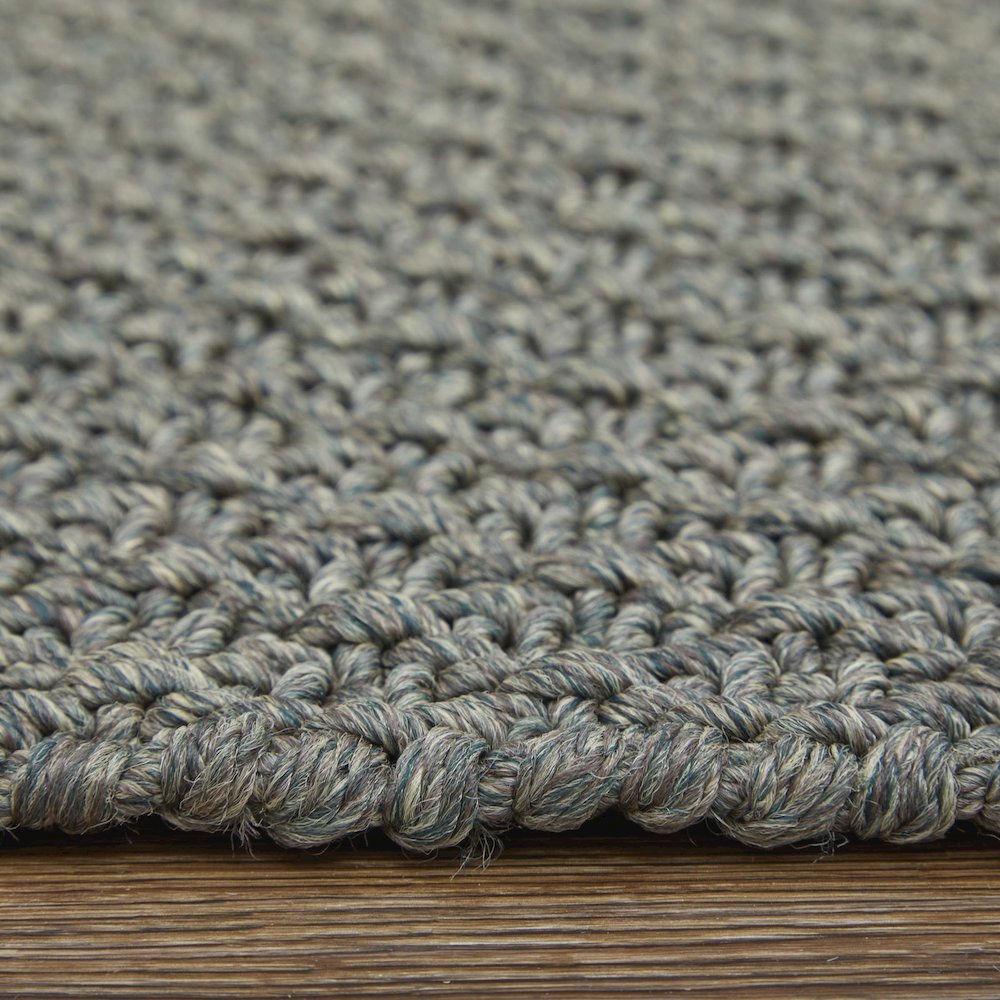 Tito Modern Solid, Green/Ivory, 8' x 10' Area Rug. Picture 7