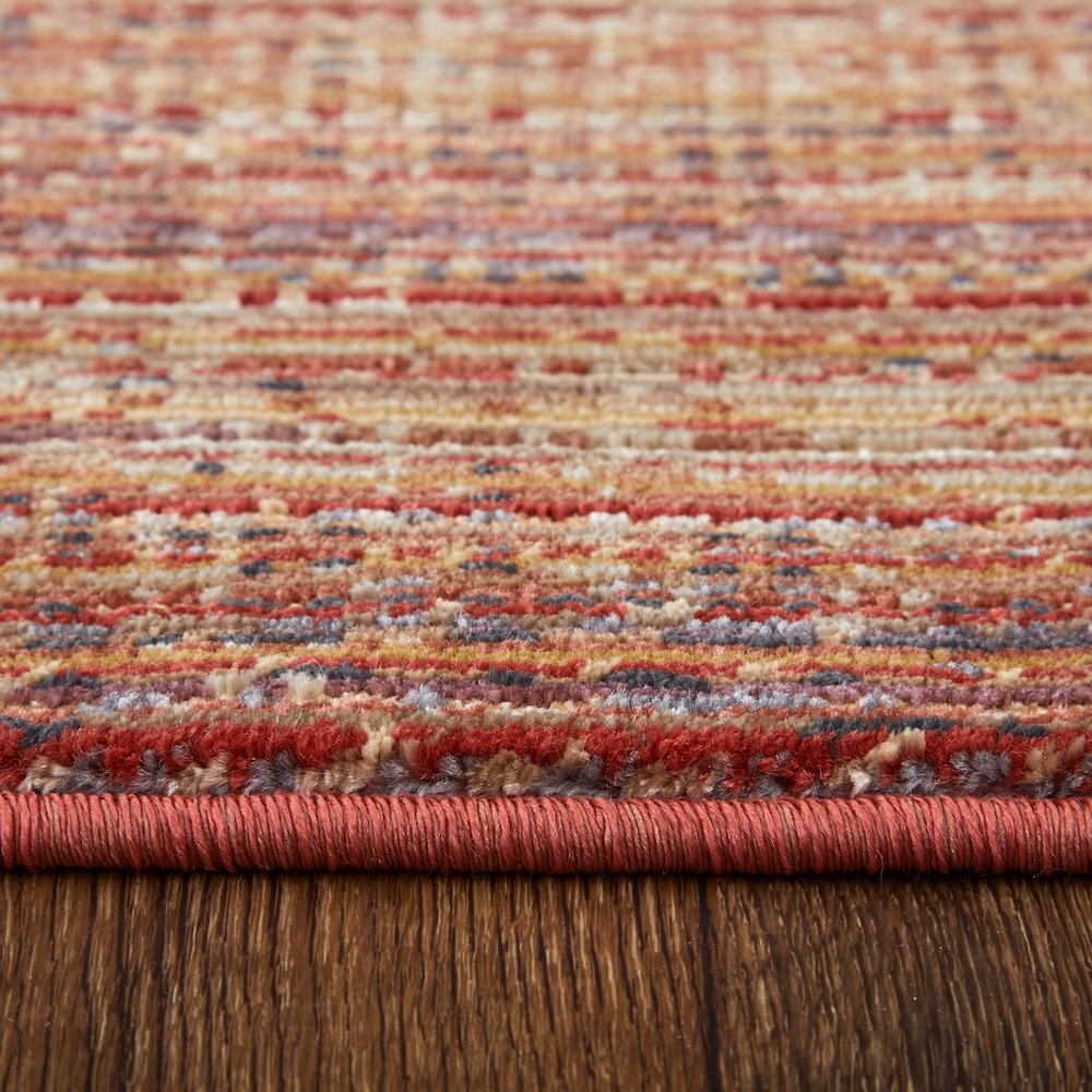 Deja Modern Solid, Brown/Red/Tan, 5' x 7'-6" Area Rug. Picture 7