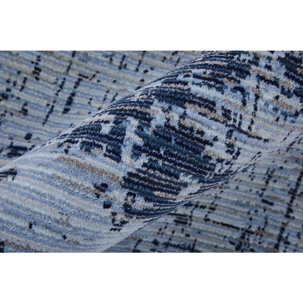 Sonora Modern Abstract, Blue/Black, 9'-0" x 12'-8" Area Rug. Picture 4