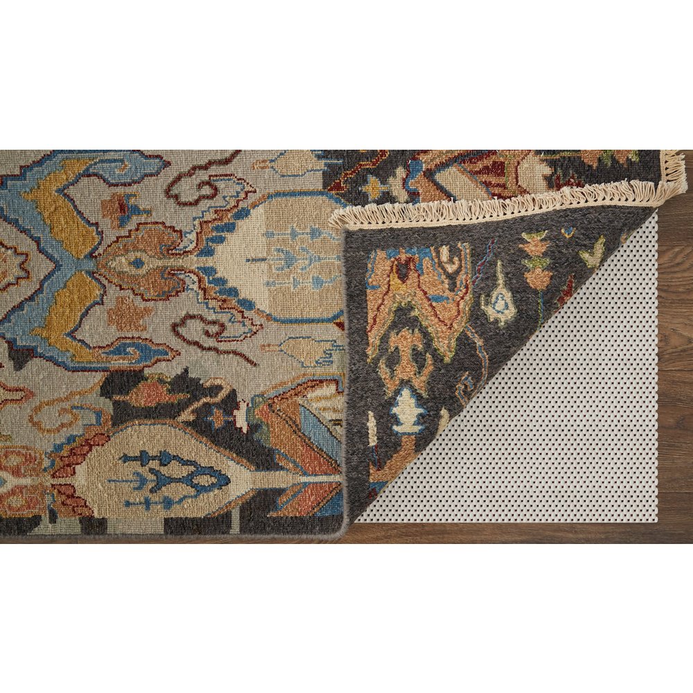 Leylan Transitional Ikat, Taupe/Tan/Orange, 5'-6" x 8'-6" Area Rug. Picture 4