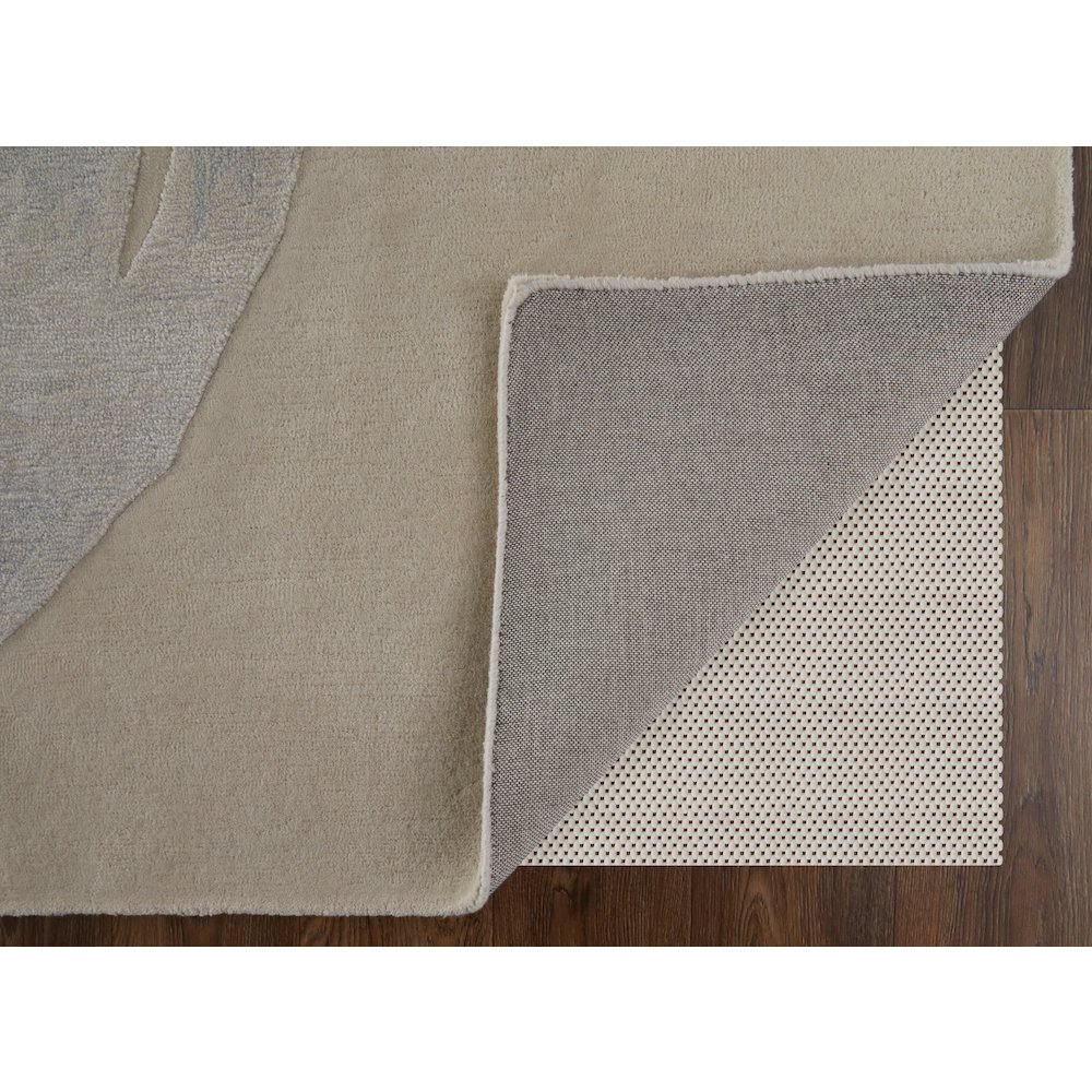 Anya Transitional Abstract, Blue/Ivory, 5' x 8' Area Rug. Picture 4