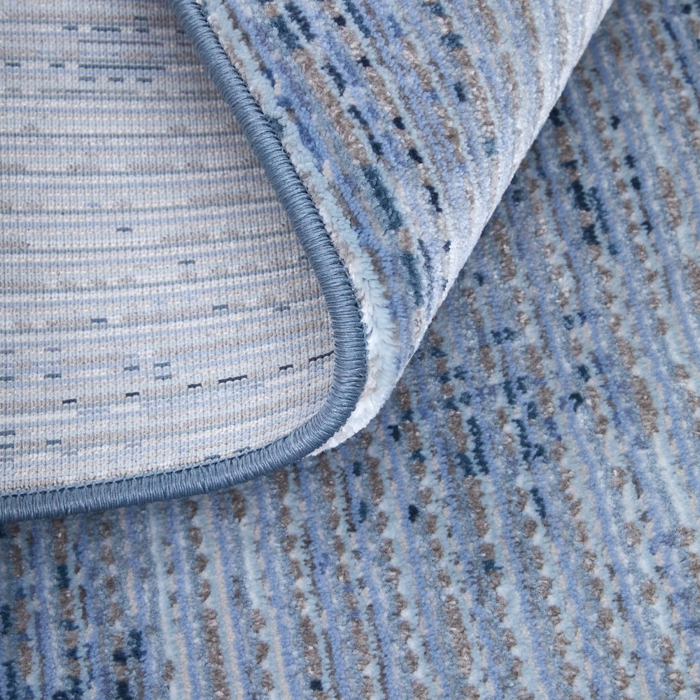 Deja Modern Solid, Blue, 7'-10" x 10'-3" Area Rug. Picture 6