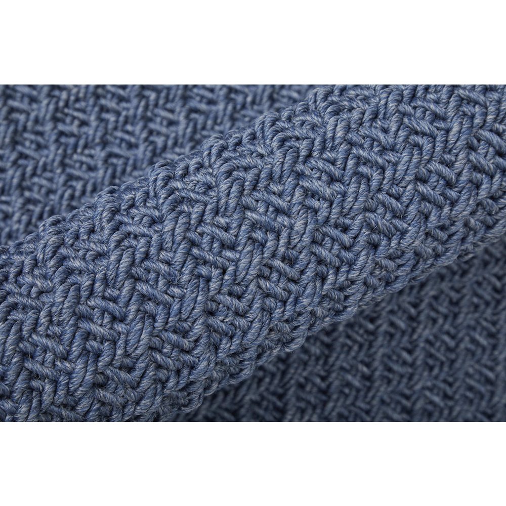 Tito Modern Solid, Blue, 8' x 10' Area Rug. Picture 4