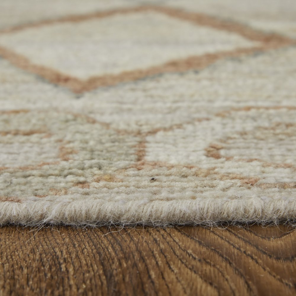 Kasbah Transitional Moroccan, Tan/Orange/Gray, 2' x 3' Accent Rug. Picture 7