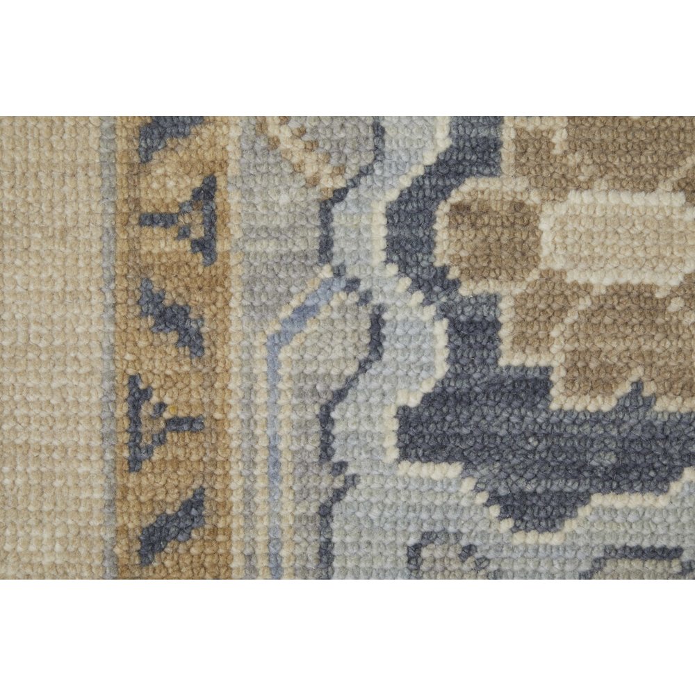 Karina Transitional Floral & Botanical, Ivory/Blue/Tan, 7'-9" x 9'-9" Area Rug. Picture 6