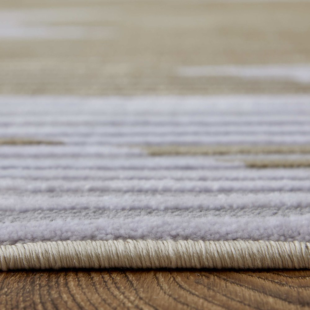 Marigold Modern Geometric, Gold/Gray/White, 10'-4" x 13'-6" Area Rug. Picture 8