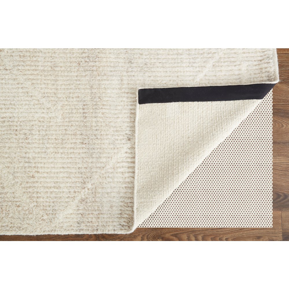 Alford Modern Solid, Ivory/Tan, 5'-6" x 8'-6" Area Rug. Picture 4