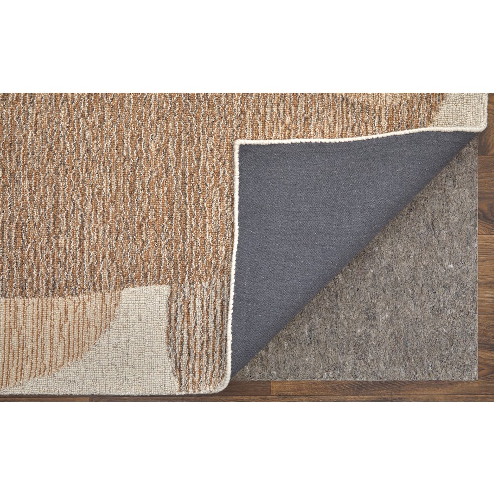 Pollock Modern Watercolor, Brown/Tan/Ivory, 8' x 10' Area Rug. Picture 4