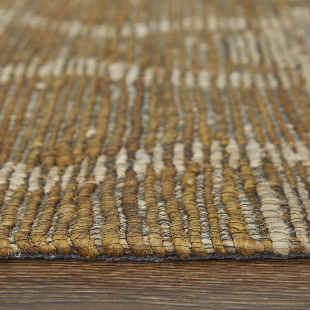 Lilliana Transitional Geometric, Tan/Ivory/Gold, 8' x 11' Area Rug. Picture 8