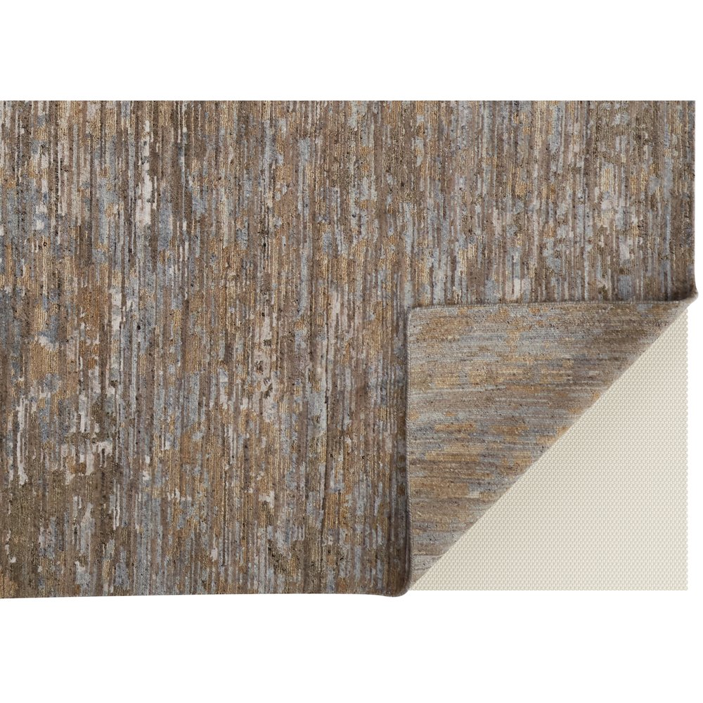 Conroe Modern Abstract, Brown/Gray, 9'-6" x 13'-6" Area Rug. Picture 4