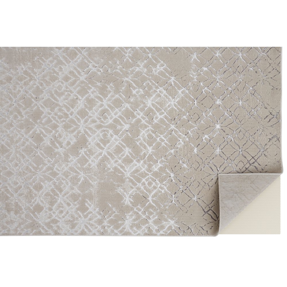Micah Modern Distressed, Silver/Gray/White, 8' x 10' Area Rug. Picture 4