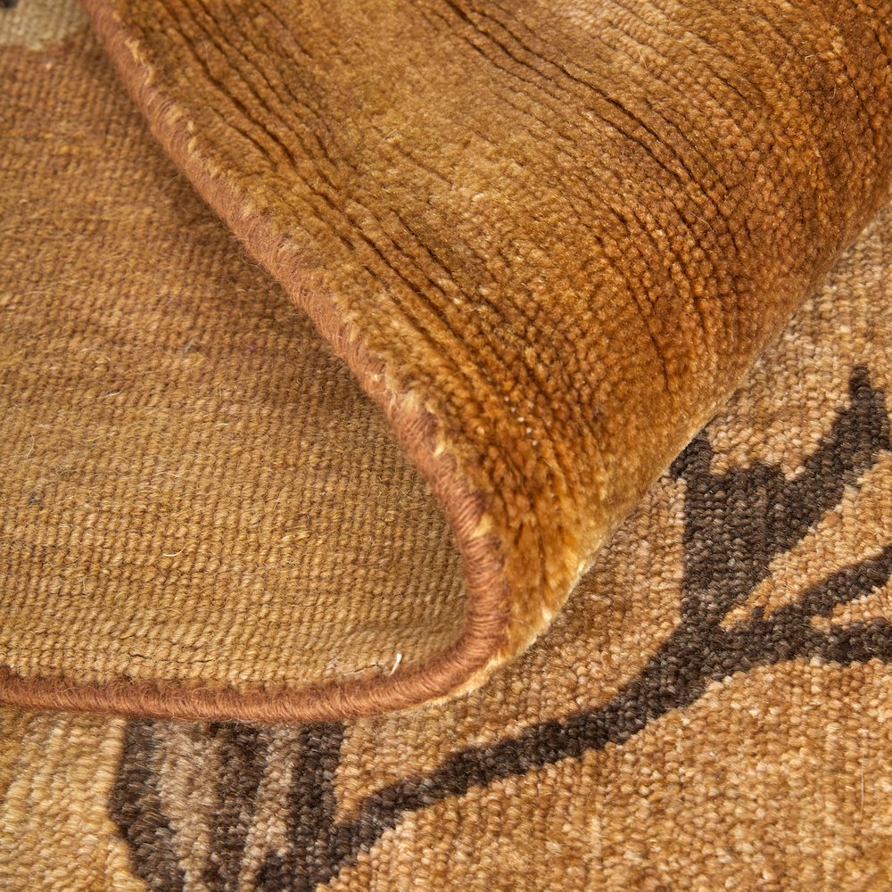 Cordonnet Transitional Floral & Botanical, Brown/Orange, 5'-6" x 8'-6" Area Rug. Picture 6