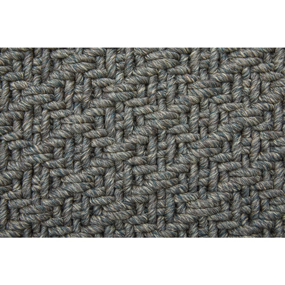 Tito Modern Solid, Green/Ivory, 8' x 10' Area Rug. Picture 5