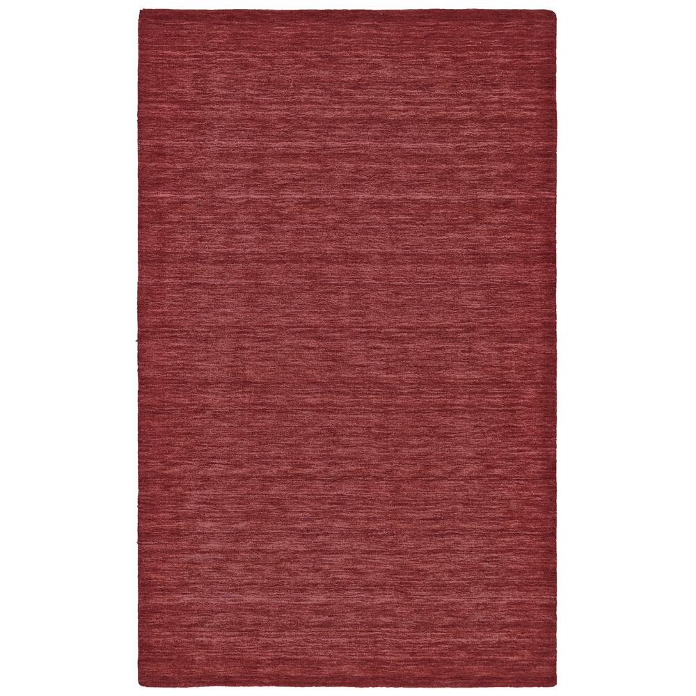 Luna Hand Woven Marled Wool Rug, Deep/Bright Red, 8ft x 11ft Area Rug, 5798049FRED000G99. Picture 2