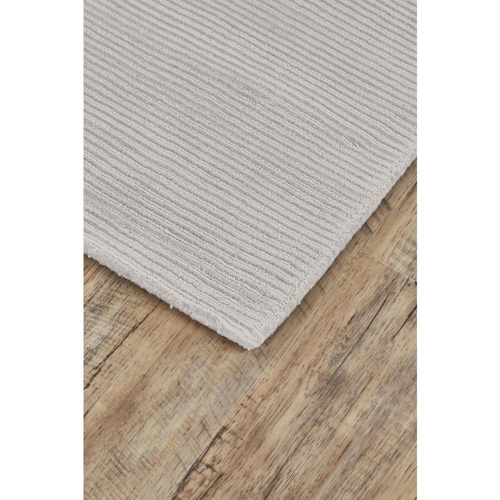 Batisse Plush Viscose Hand Loomed Rug, Light Gray/SIlver, 5ft x 8ft Area Rug, 6698717FSLV000E10. Picture 3