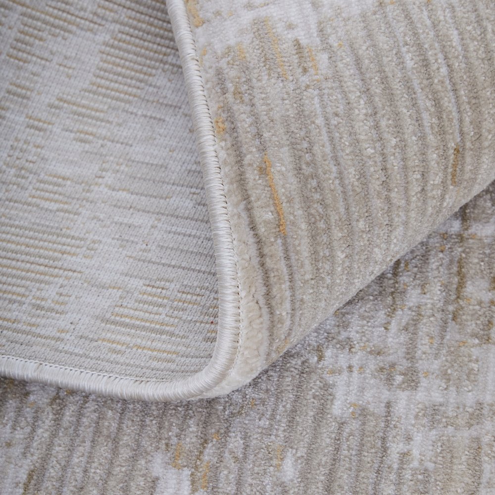 Sonora Modern Abstract, Gray/Ivory/Brown, 5' x 7'-6" Area Rug. Picture 6