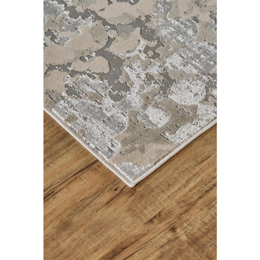 Micah Modern Metallic Fluid Rug, Silver/Ivory Bone, 2ft-10in x 7ft-10in, Runner, 6943336FSLVGRYI71. Picture 3