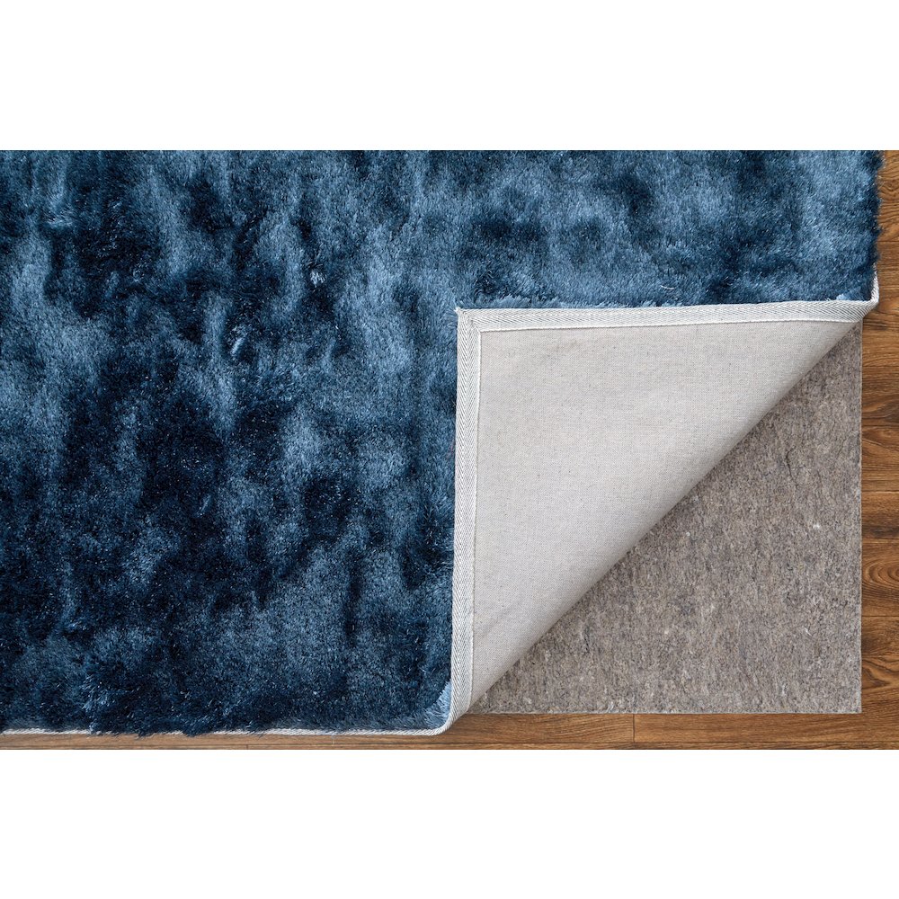 Indochine Modern Solid, Blue/Black, 7'-6" x 9'-6" Area Rug. Picture 5