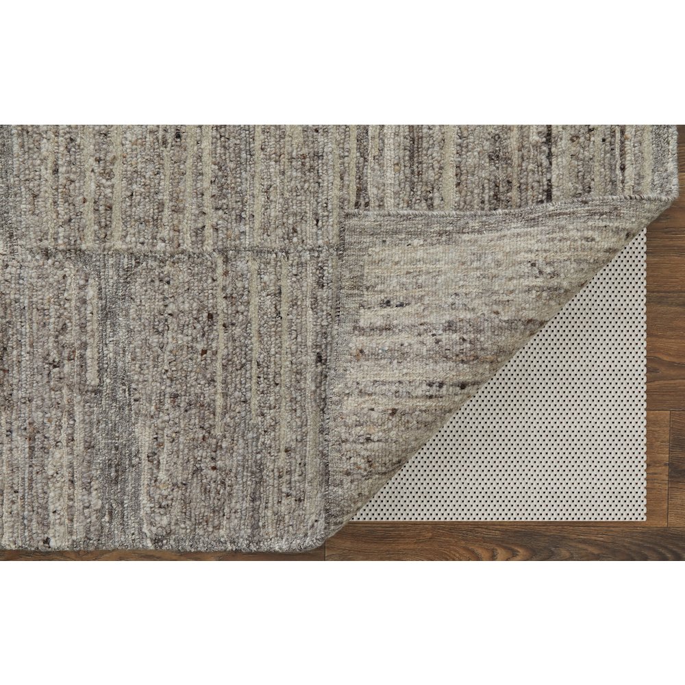 Navaro Modern Abstract, Gray/Ivory/Taupe, 8'-6" x 11'-6" Area Rug. Picture 4