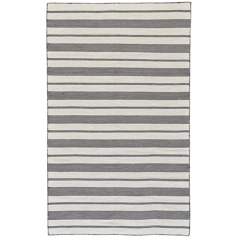 Duprine Eco-Friendly PET Rug, Outdoor, Black/White, 8ft x 11ft Area Rug, 7220560FBLK000G99. Picture 2