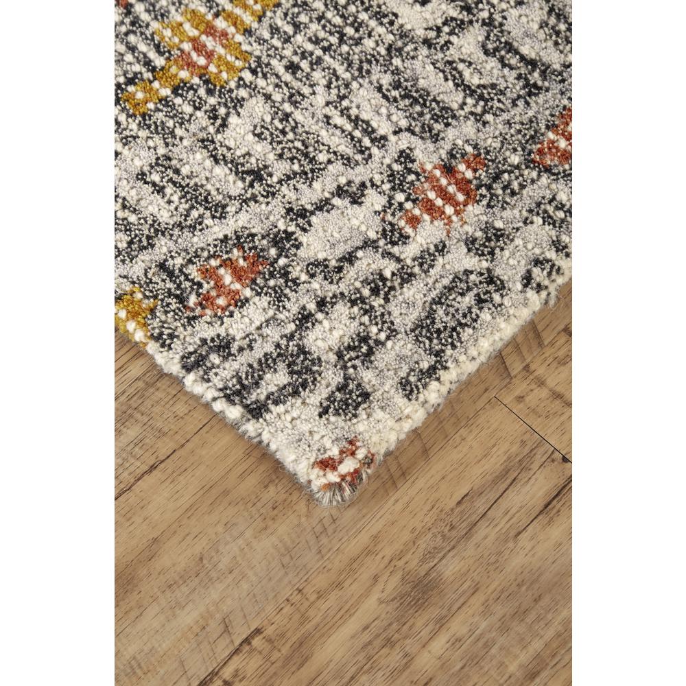 Arazad Tufted Rug, Large Tribal Graphic, Tangerine Orange, 8ft x 11ft Area Rug, 7238476FTNG000G99. Picture 3