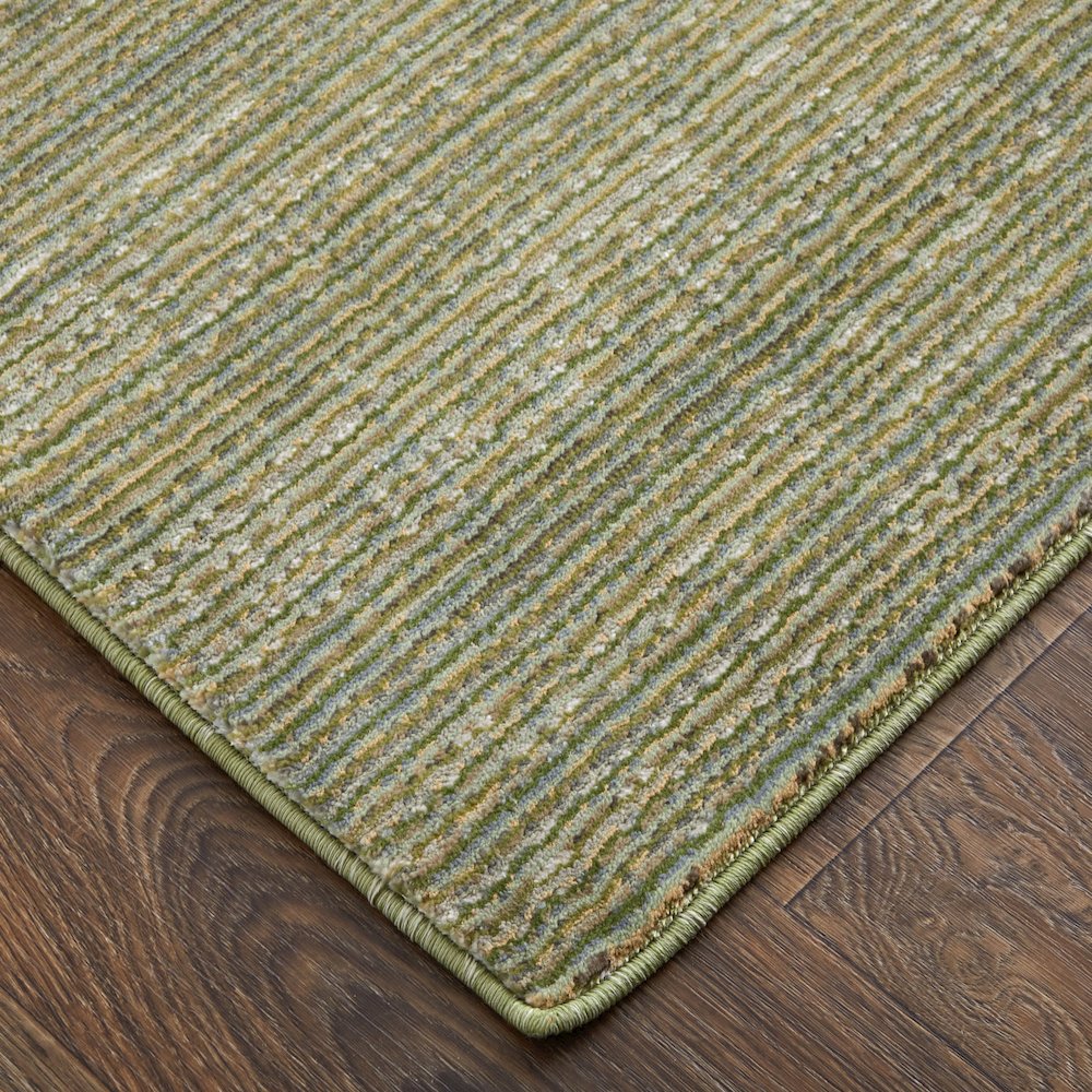 Deja Modern Solid, Green/Tan, 7'-10" x 10'-3" Area Rug. Picture 2