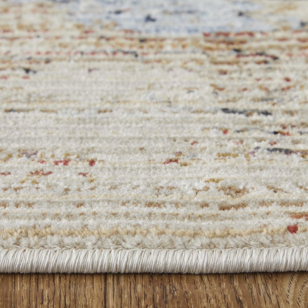 Sonora Modern Abstract, Tan/Blue/Gray, 5' x 7'-6" Area Rug. Picture 7