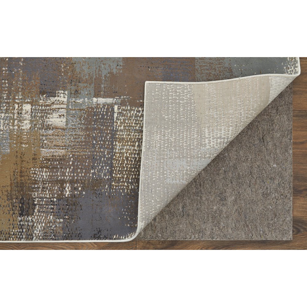 Clio Modern Abstract, Ivory/Gray/Brown, 5' x 7'-6" Area Rug. Picture 4