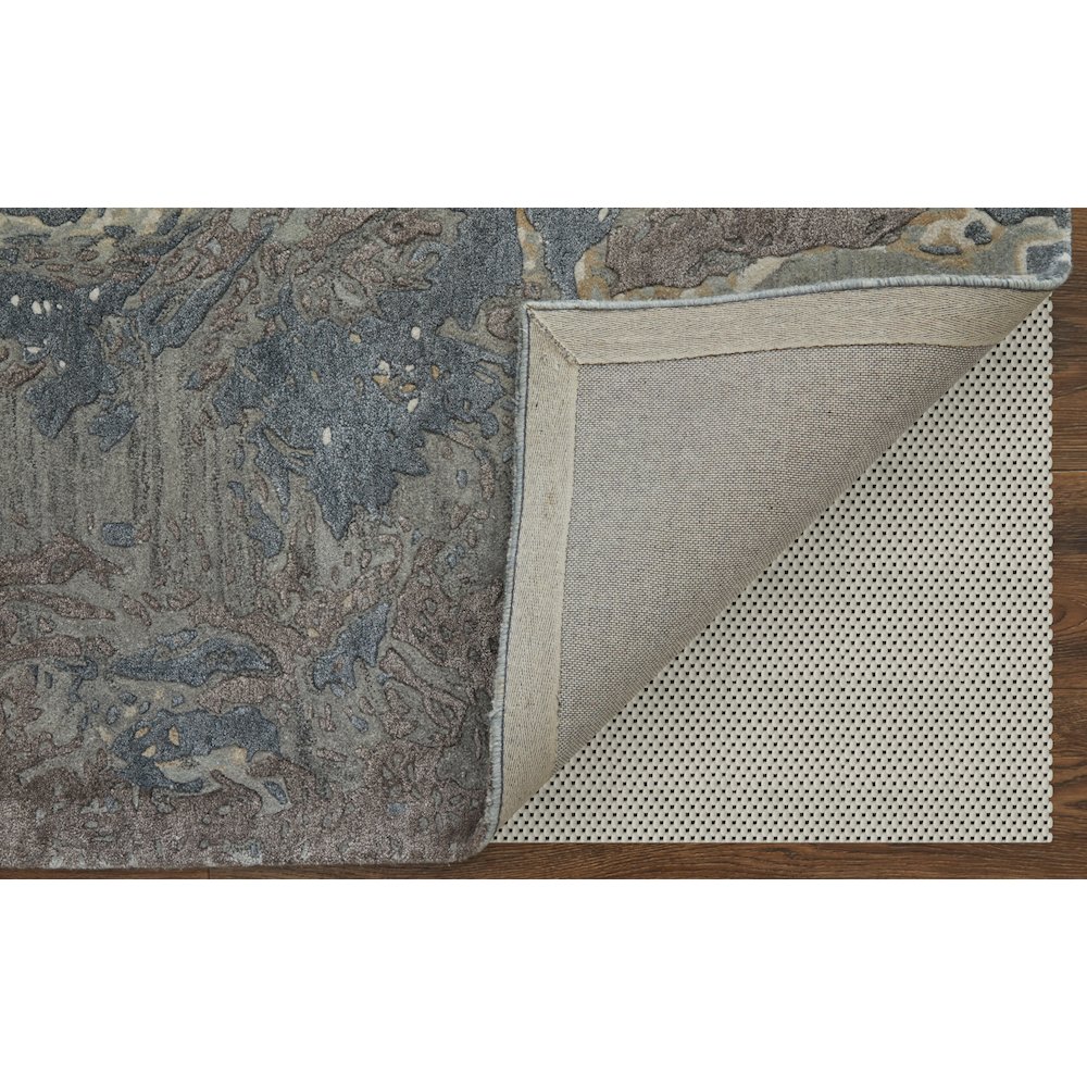 Zarah Modern Watercolor, Blue/Taupe/Green, 5' x 8' Area Rug. Picture 5