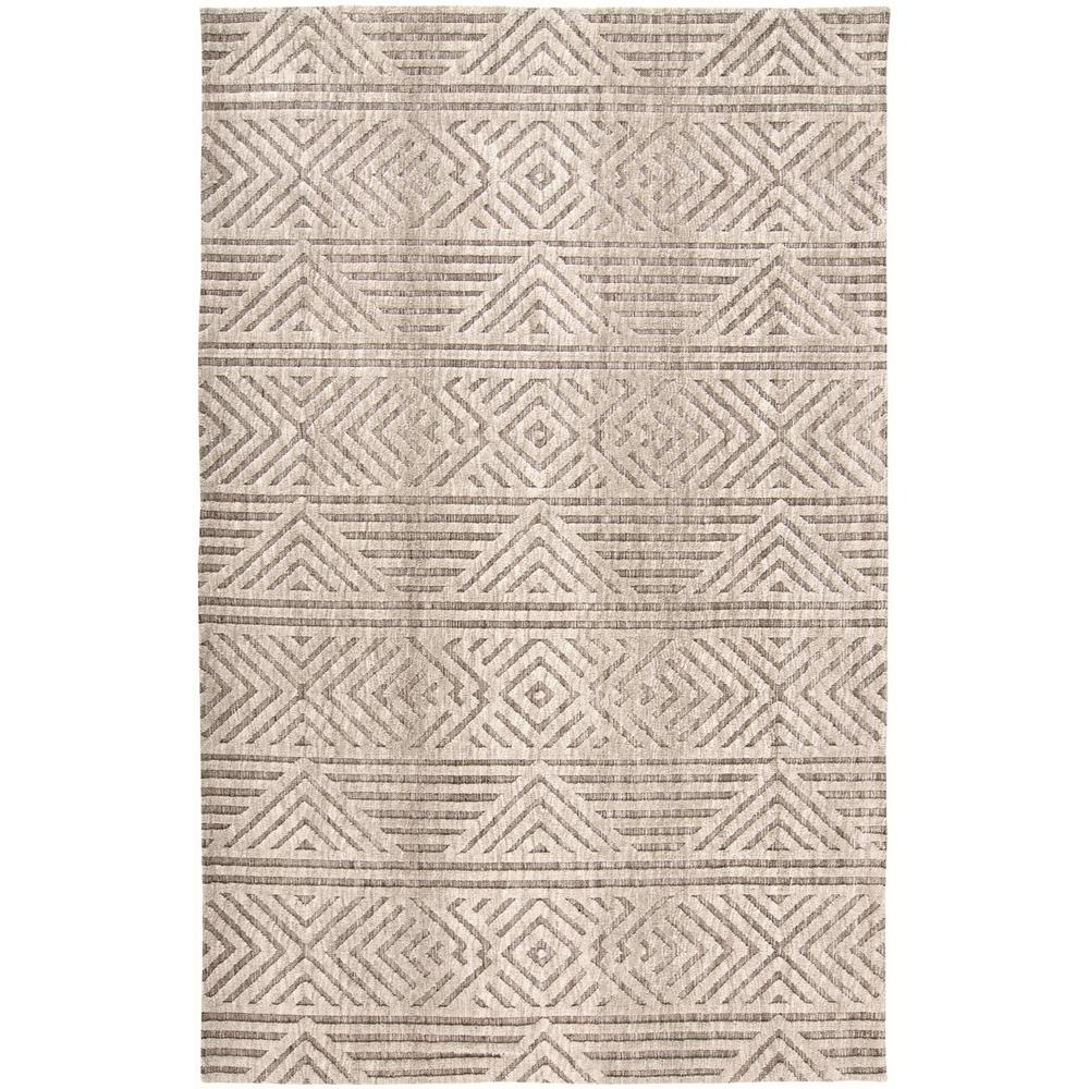 Colton Modern Diamond Art Deco Rug, Sand/Natural Tan, 5ft x 8ft Area Rug, 8748791FBRN000E10. Picture 2