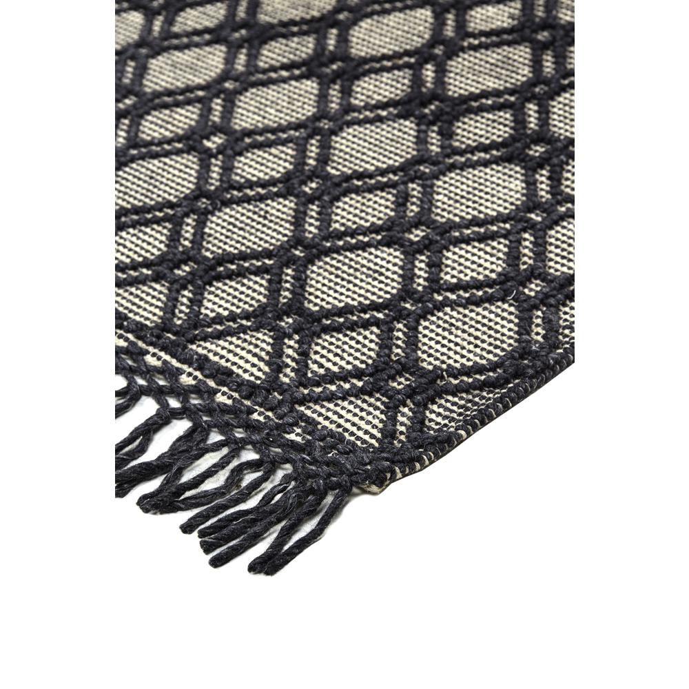 Phoenix Contemporary Moroccan Style Rug, Black/Ivory, 7ft-9in x 9ft-9in Area Rug, 8820808FBLKIVYF99. Picture 3