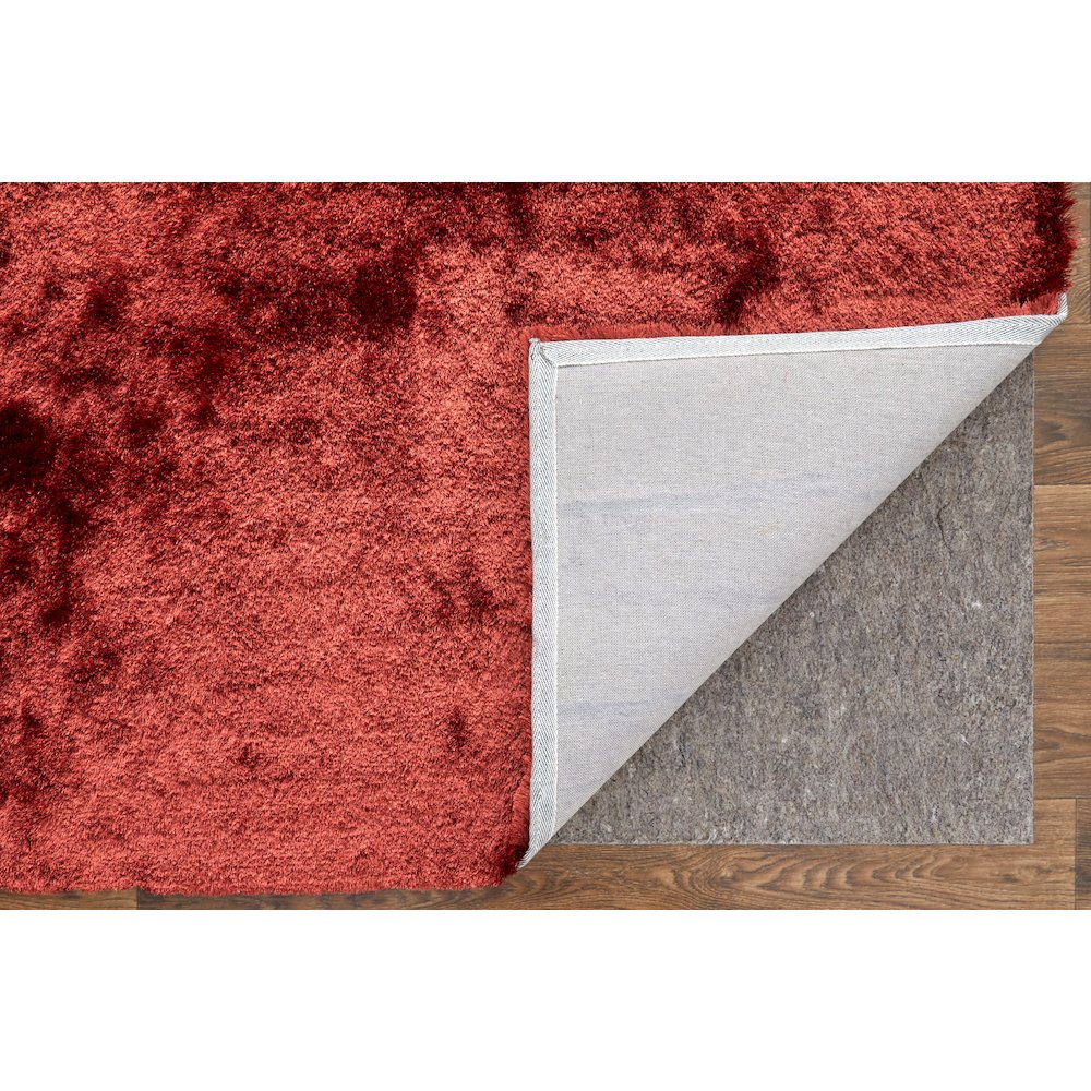 Indochine Modern Solid, Red/Orange, 4'-9" x 7'-6" Area Rug. Picture 5