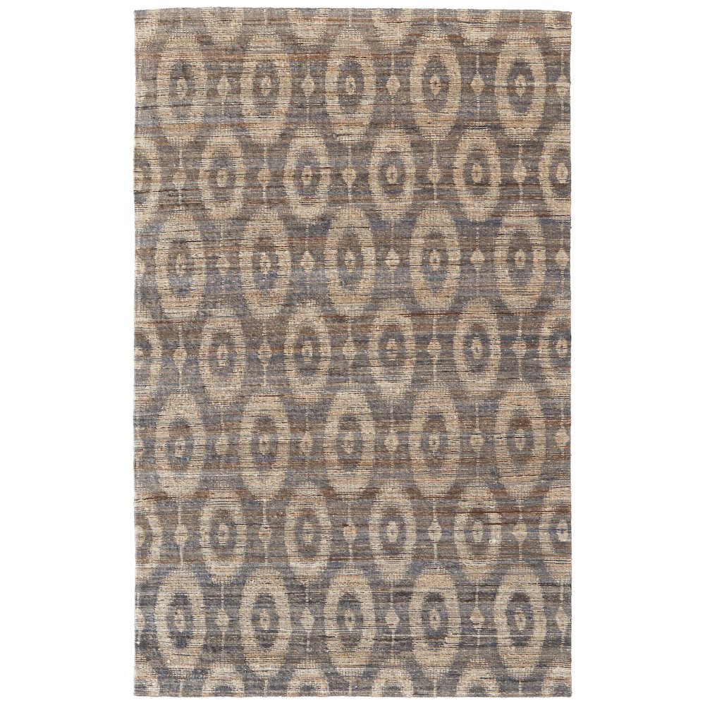 Lilliana Transitional Geometric, Gray/Tan, 5' x 8' Area Rug. Picture 1