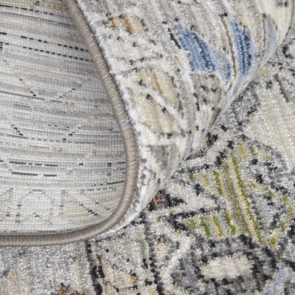 Melrose Transitional Distressed, Gray/Red/Blue, 7'-10" x 10'-3" Area Rug. Picture 7