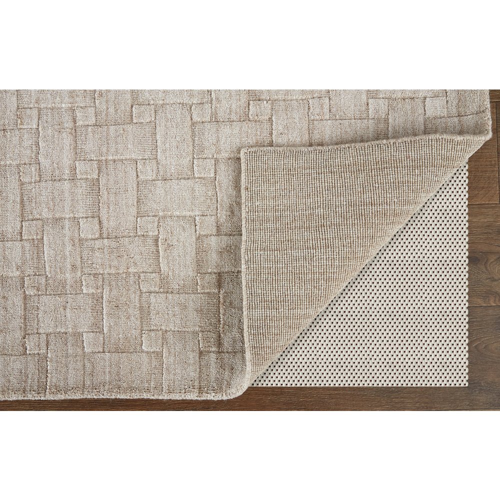 Redford Transitional Solid, Ivory, 5' x 8' Area Rug. Picture 4
