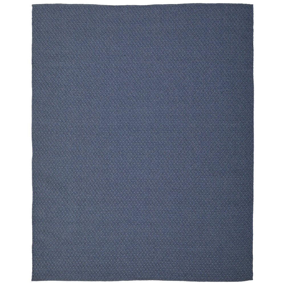 Tito Modern Solid, Blue, 8' x 10' Area Rug. Picture 1
