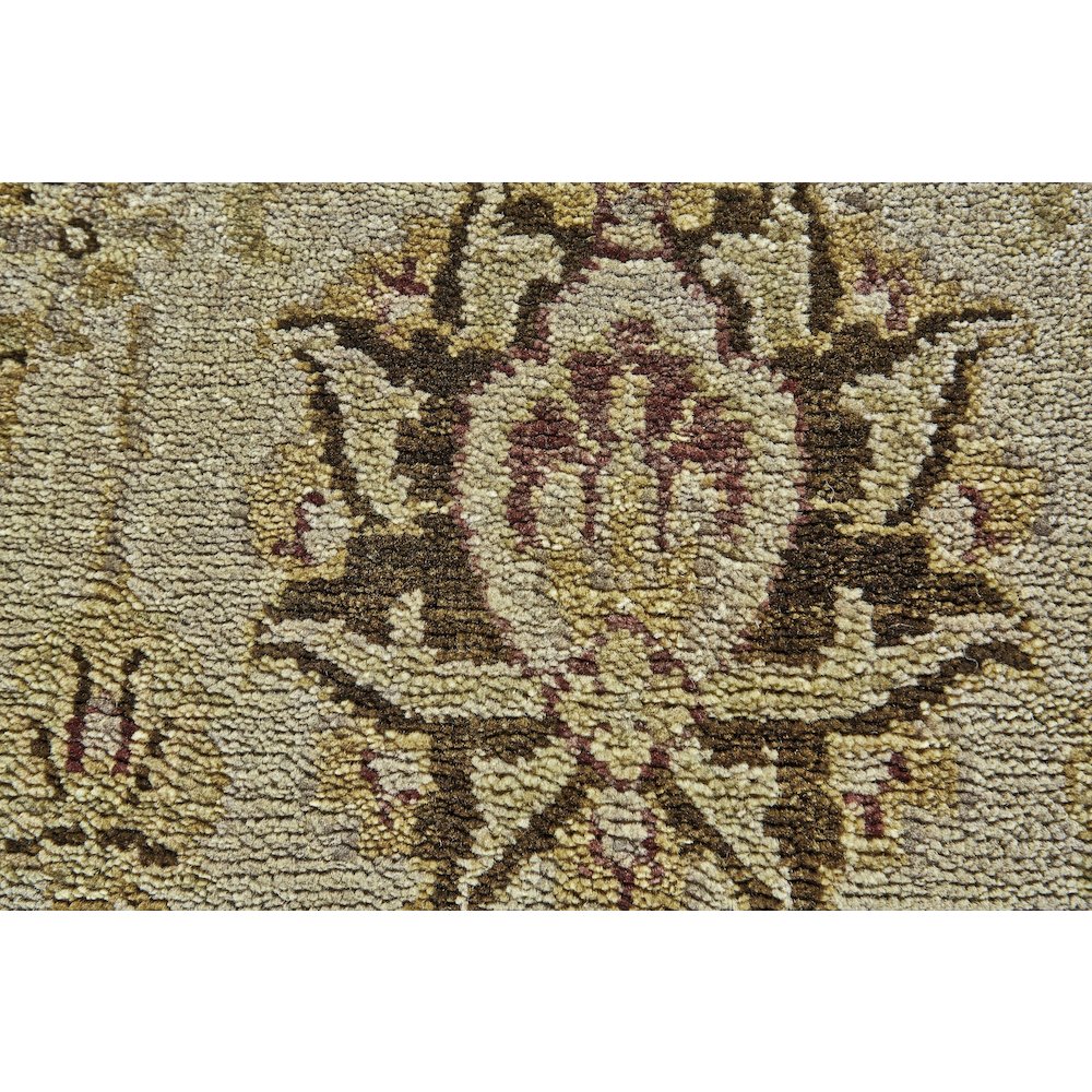 Drake Traditional Persian, Brown/Gold/Tan, 5'-6" x 8'-6" Area Rug. Picture 3