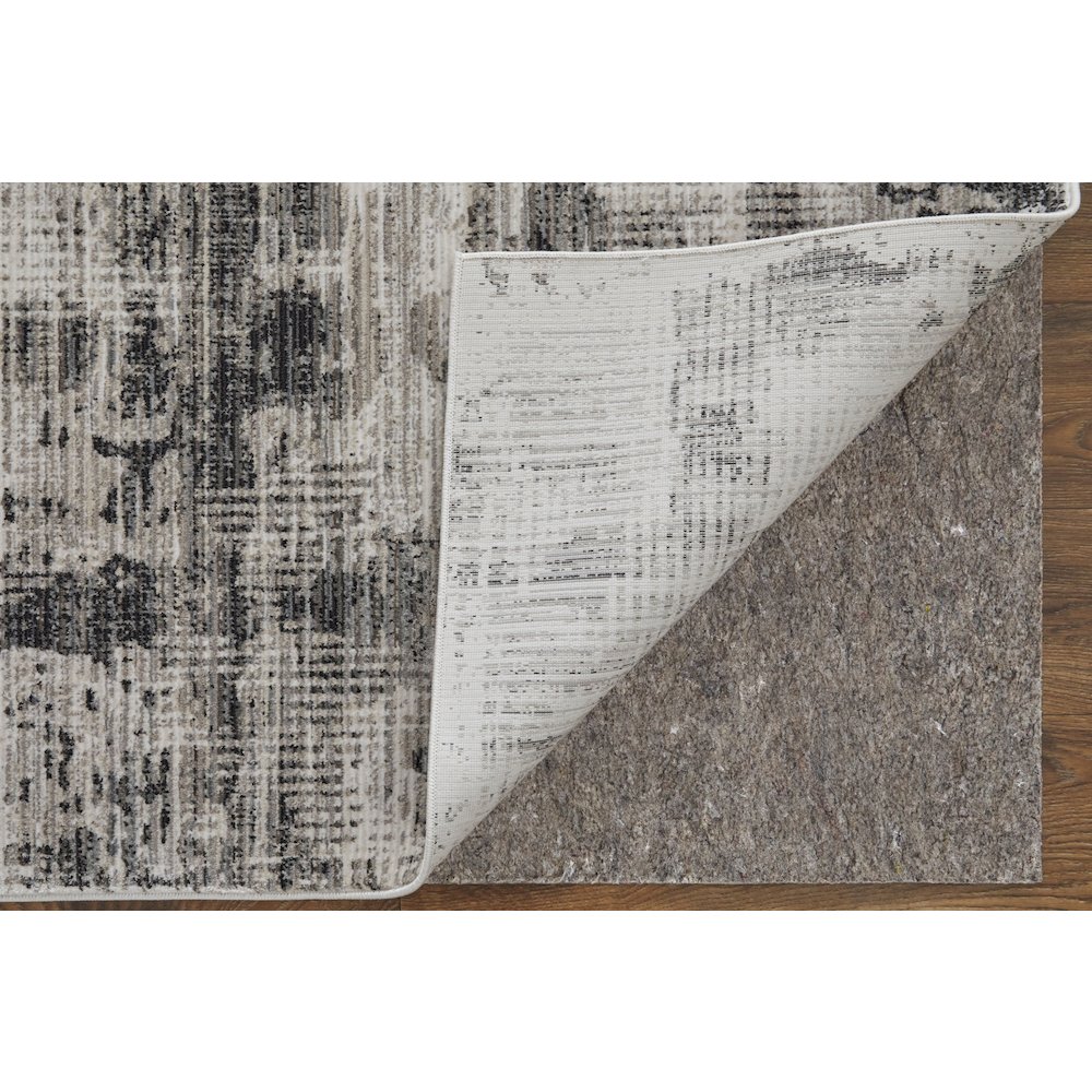 Sonora Modern Abstract, Gray/Ivory, 6'-7" x 9'-6" Area Rug. Picture 4