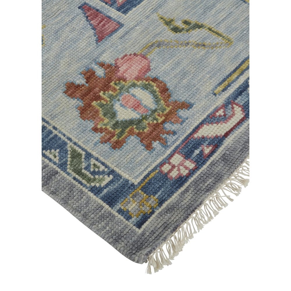 Karina Traditional Persian, Blue/Gray/Red, 9'-6" x 13'-6" Area Rug. Picture 3