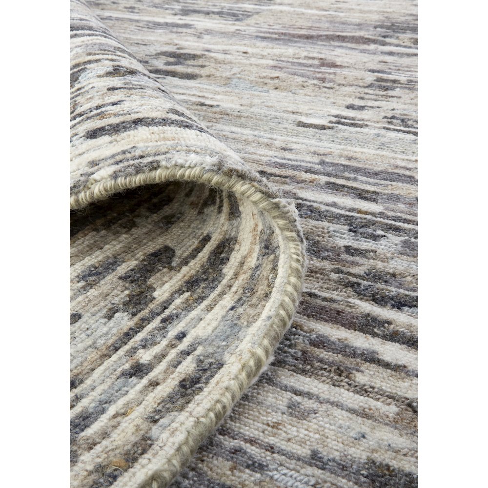 Conroe Luxe Abstract Hand Knot Rug, Gunmetal/Silver Blue, 7ft-9in x 9ft-9in, CRO6821FGRY000F99. Picture 6