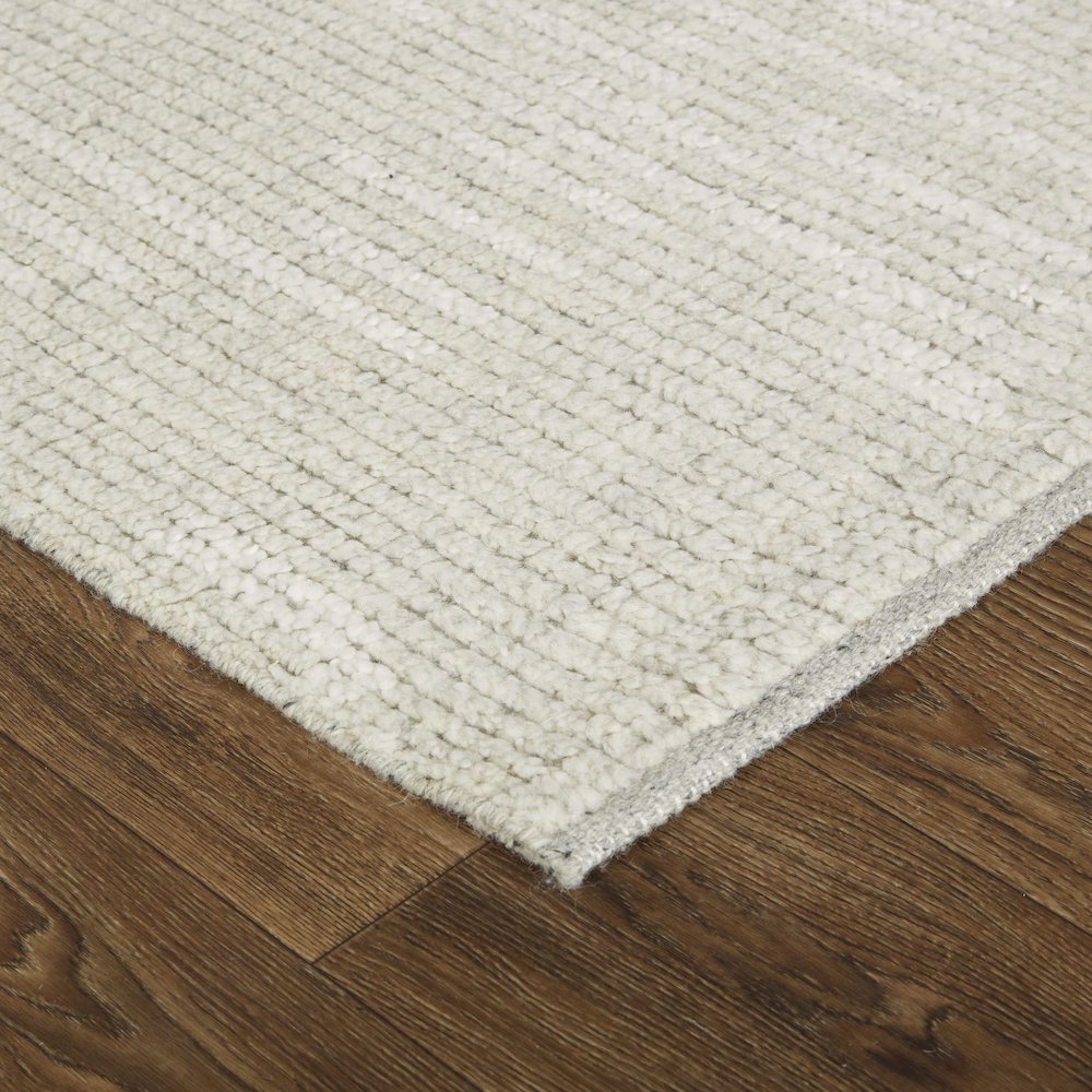 Alford Modern Solid, Ivory/Tan, 8'-6" x 11'-6" Area Rug. Picture 3