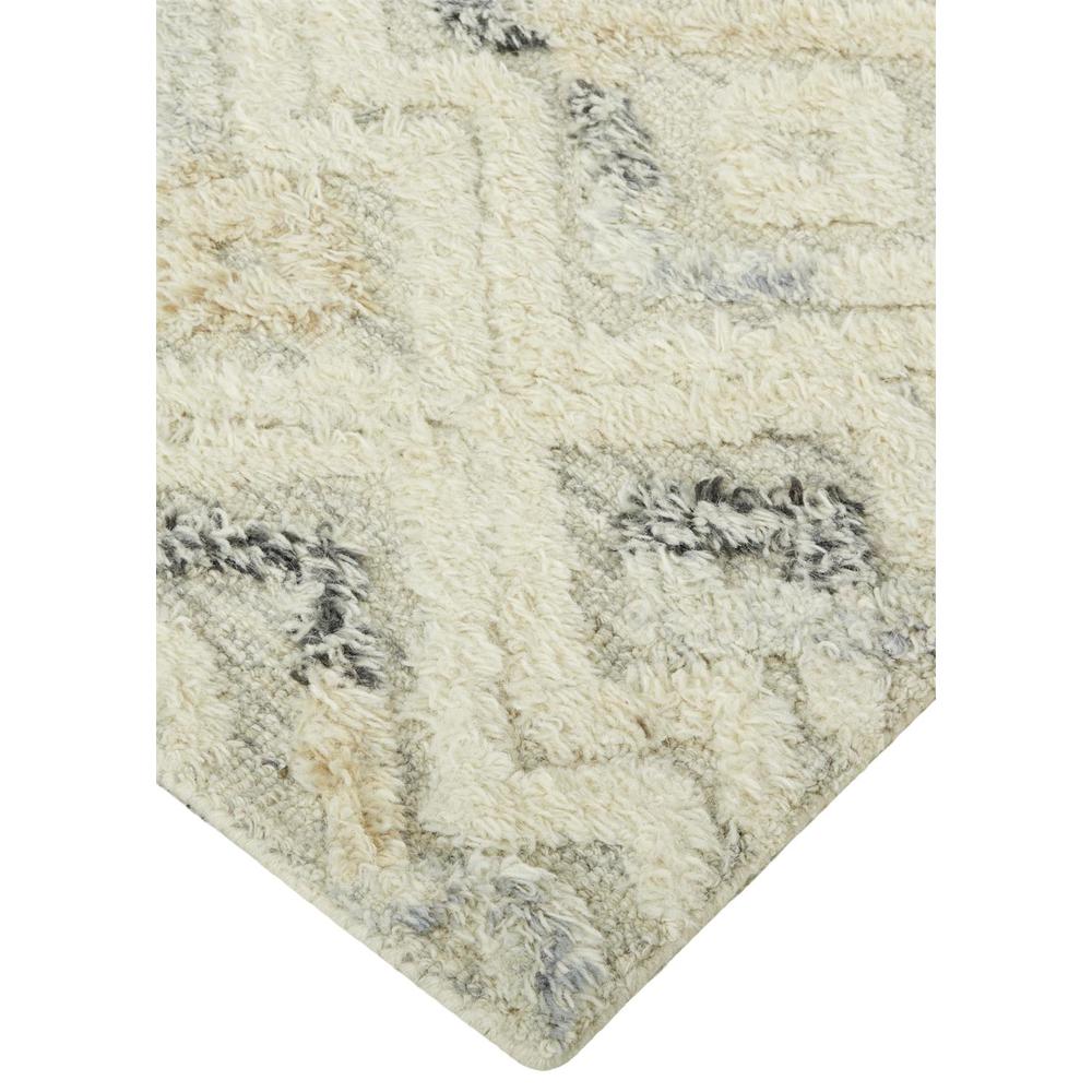 Anica Moroccan Diamond Wool Tufted Rug, Ivory/Chambray Blue, 5ft x 8ft Area Rug, ANC8004FIVYBLUE10. Picture 3