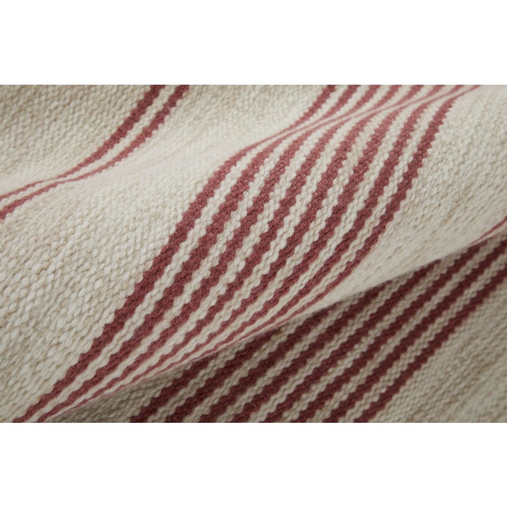 Duprine Transitional Stripes, Red/Ivory, 10' x 14' Area Rug. Picture 5