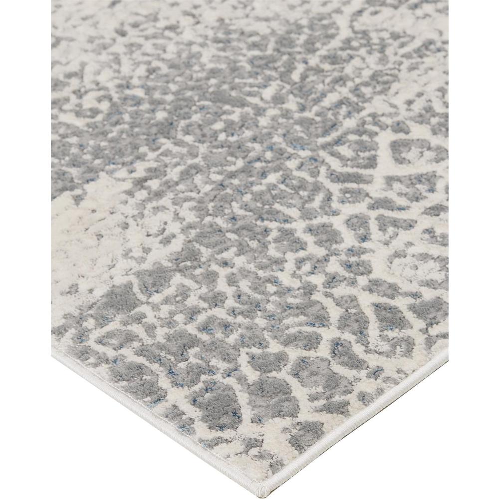 Azure Modern Metallic Watercolor, Teal/Gray/Beige, 2ft-10in x 7ft-10in, Runner, AZR3401FGRYBLUI71. Picture 3