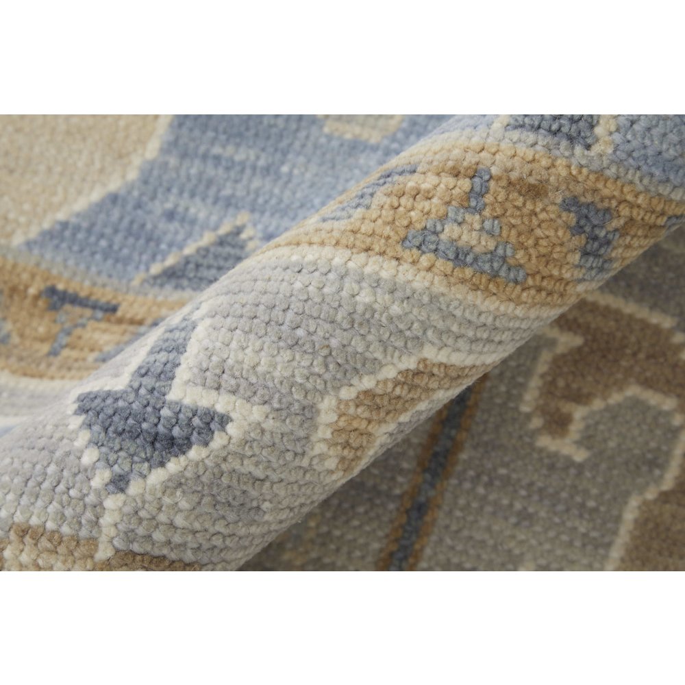 Karina Transitional Floral & Botanical, Ivory/Blue/Tan, 7'-9" x 9'-9" Area Rug. Picture 5