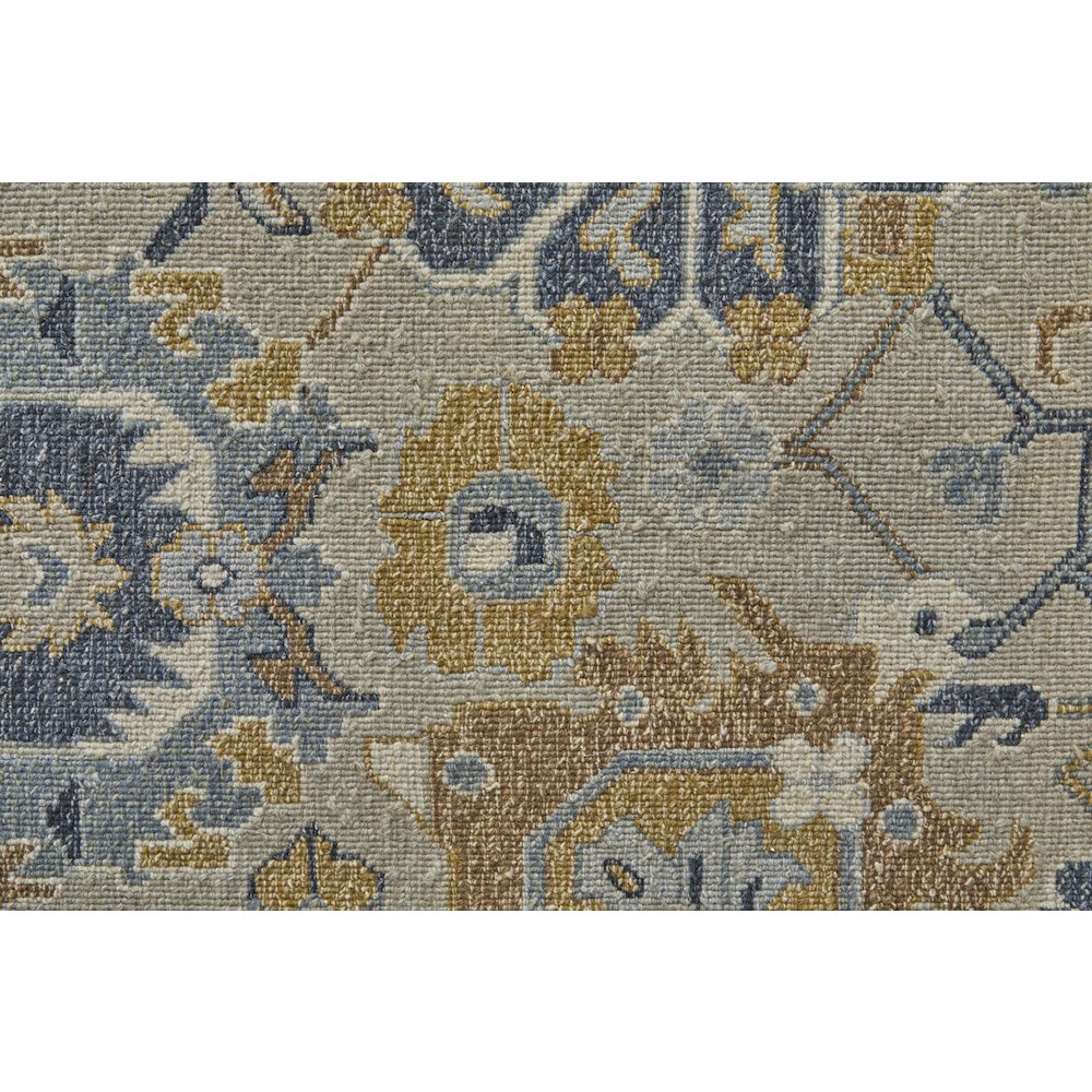 Corbitt Traditional Oriental, Blue/Brown/Gray, 3'-6" x 5'-6" Accent Rug. Picture 6