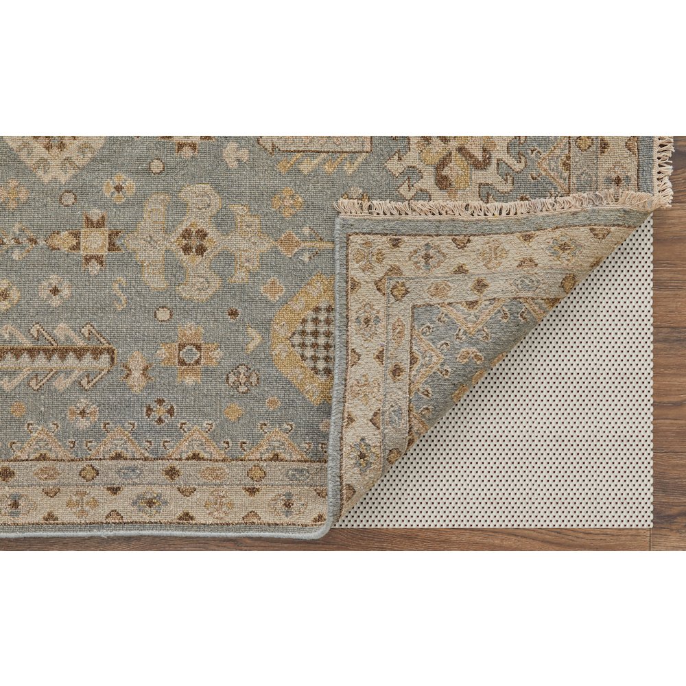 Corbitt Traditional Oriental, Blue/Gray/Ivory, 8'-6" x 11'-6" Area Rug. Picture 4