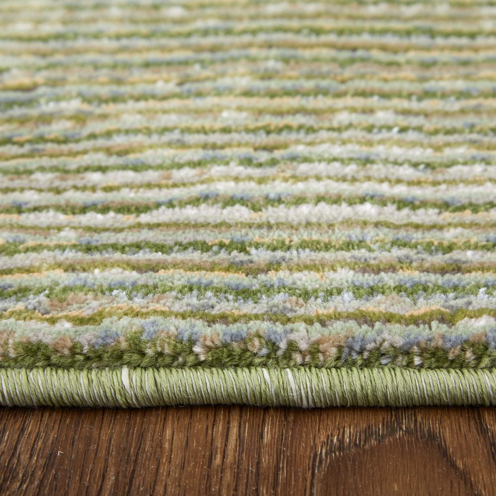Deja Modern Solid, Green/Tan, 7'-10" x 10'-3" Area Rug. Picture 7